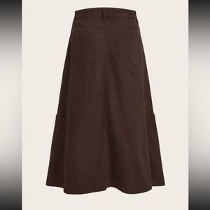 Long brown skirt